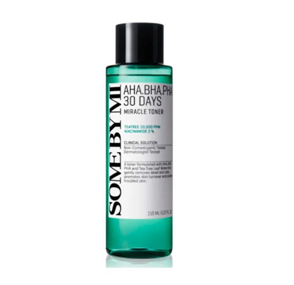 Some By Mi — AHA-BHA-PHA 30 Days Miracle Toner — tónico exfoliante para piel sensible