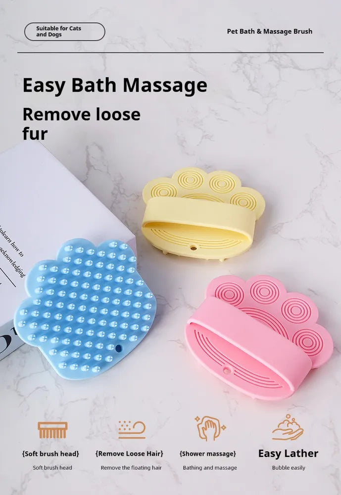 CoatVale silicone bath and massage brush